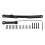 (Black) RC Steering Rod Lightweight Rust Proof Link for SCX24 Silver 2