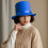Stage Performances Flat Top Hat HippiesCap Fedoras Hat-Blue M 4