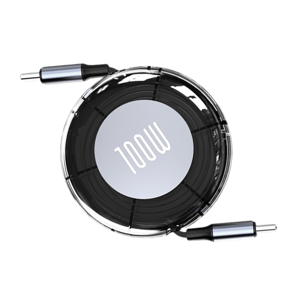 Retractable Usb-C Cable, Charging Cable For Smartphones, Tablets, Notebooks, Ultra-Durable, Heat-Resistant, Flexible 9067246445904