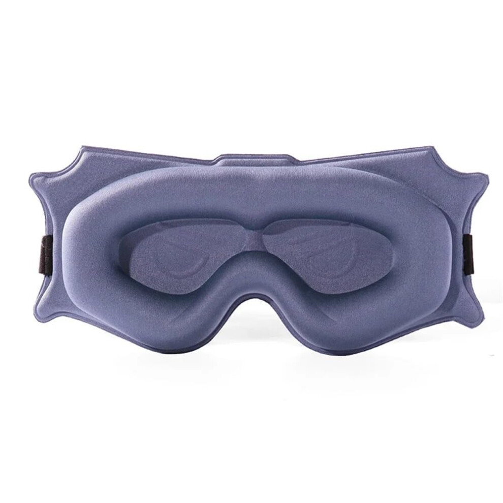 Purple 3D Contoured Cup Blindfold Eye Mask For Sleeping Yoga Travel 99% Blockout Three-Dimensional Design