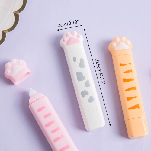 Cute for Cat Paw Roller Glue Correction Tape-Mixed Color 1
