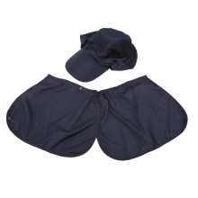 (Navy Blue) Sun Protection Hat Windproof Sand Neck Cover Outdoor Fishing Hiking