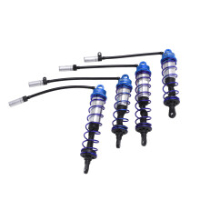 (Dark Blue) 4PCS Oil Adjustable RC Shock Absorber Front Rear 1/8 Crawler Orange