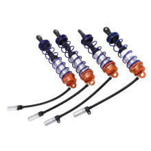 (Orange) 4PCS Oil Adjustable RC Shock Absorber Front Rear 1/8 Crawler Orange