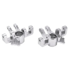 (Silver) Aluminum Alloy Front Steering Cup for LOSI SUPER BAJA REY 1/6 Black
