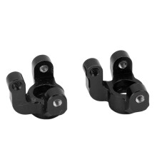 (Black) 2pcs RC Aluminum Front Steering Cup for Losi Mini T 2.0 2WD (Blue)