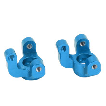 (Blue) 2pcs RC Aluminum Front Steering Cup for Losi Mini T 2.0 2WD (Blue)