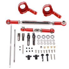 (Red) RC Metal Axle Fittings Kit for MN D90 D91 D96 D99 Titanium Color