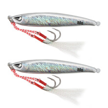 (80g) 2pcs Metal Sea Fishing Lure 80g Jigging Hard Bait