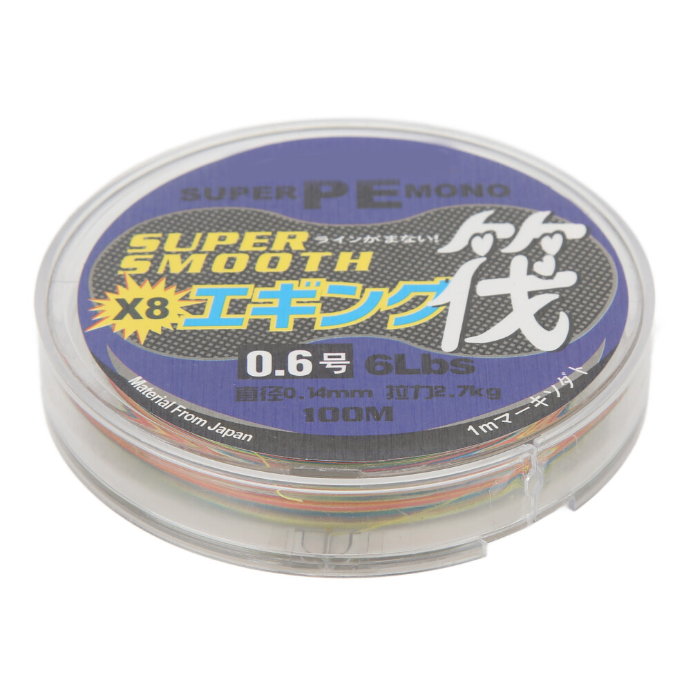 (No. 0.6) 8 Strands Braided Raft Fishing Line 1M PE 100M Anti Bite 0.6mm-image-OPC-PMM58SK-NEW