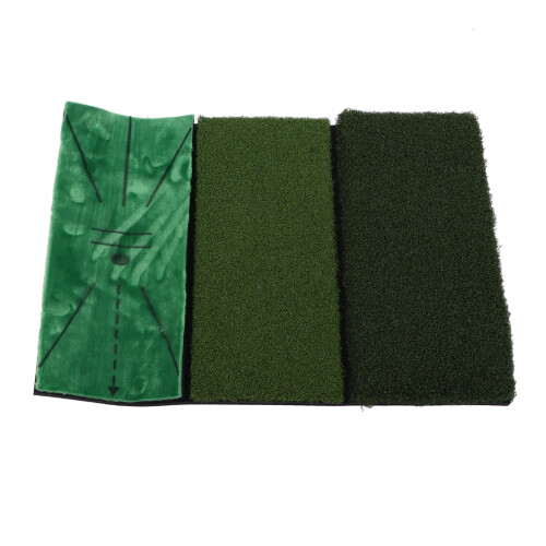3 in 1 Golf Training Mat Artificial Lawn Grass Practice Pad 2