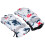 (Red+White) 2Pcs Ski Gloves Waterproof Windproof Antislip Red White 2