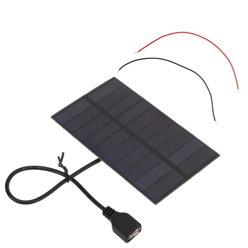 1.5W 5V Flexible Mini Solar Panel with USB 2