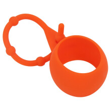 (Orange) Silicone Golf Ball Holder Soft Fall Resistant Waist Keyring Orange