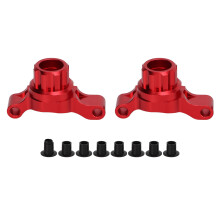 (Red) RC Aluminum Rear Steering Cups Upgrade for Tamiya TT02 1/10 Red