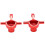 (Red) Aluminum Front Knuckle Arms Set for TT02 4