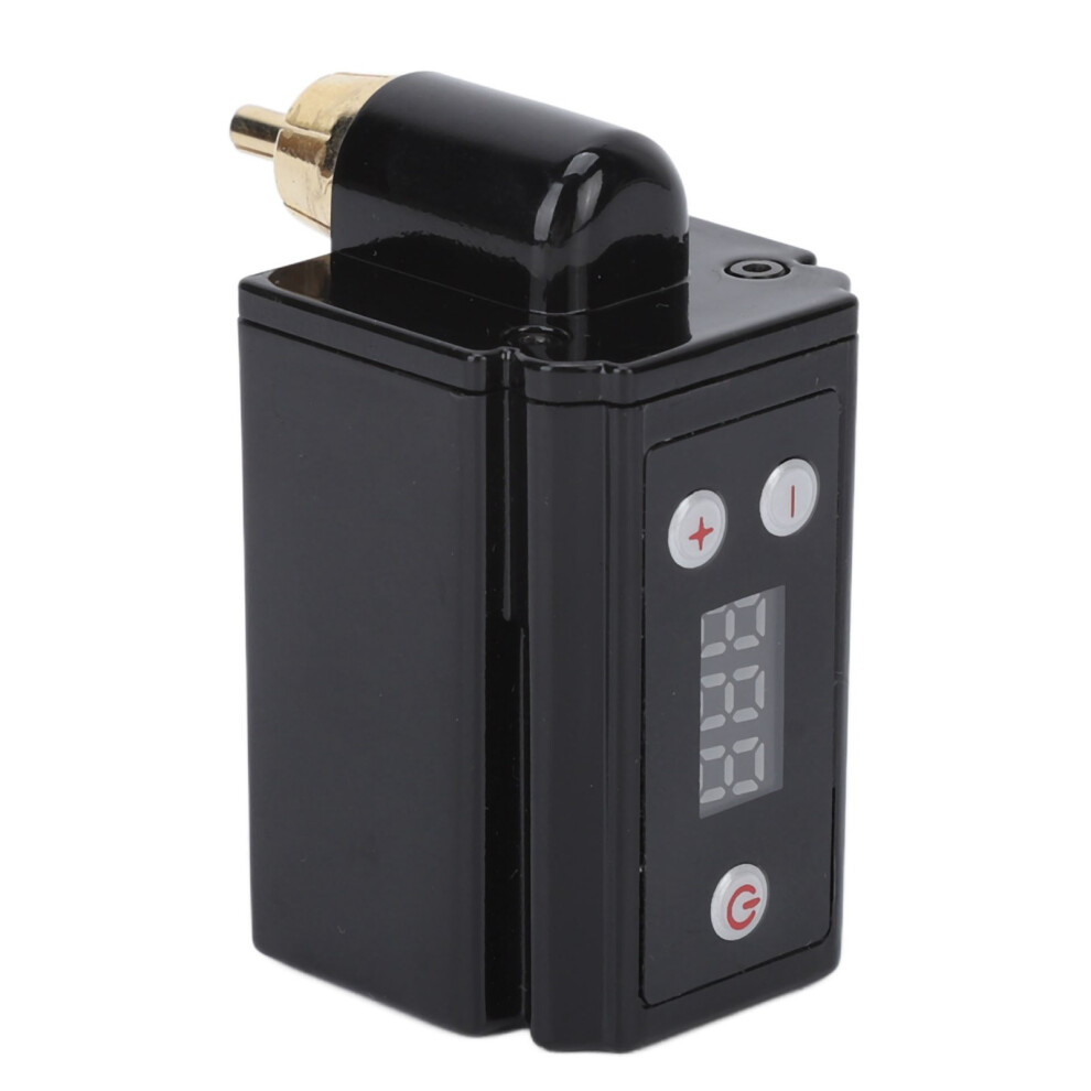 Cordless Tattoo Power Supply LCD 1500mAh, 53x30mm, USB Rechargeable