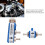 Manual Turbo Boost Controller Kit Aluminum Alloy 1-30 PSI Adjustable Blue 6