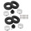 (Black) 2pcs RC Alloy Rear Wheel Hub 21mm Width Black 1