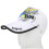 (White) Fishing Hat Polyester Nylon Adjustable Breathable Sweat Proof Cap Red 1