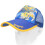 (Blue) Fishing Hat Polyester Nylon Adjustable Breathable Sweat Proof Cap Red 1