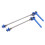 (Blue) 2pcs High Strength Light Weight Metal Quick Release Lever Red 1