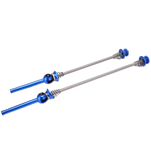 (Blue) 2pcs High Strength Light Weight Metal Quick Release Lever Red 1