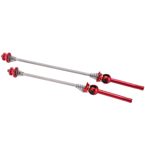 (Red) 2pcs High Strength Light Weight Metal Quick Release Lever Red 1