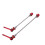 (Red) 2pcs High Strength Light Weight Metal Quick Release Lever Red 5
