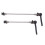 (Black) 2pcs High Strength Light Weight Metal Quick Release Lever Red 4