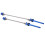 (Blue) 2pcs High Strength Light Weight Metal Quick Release Lever Red 3