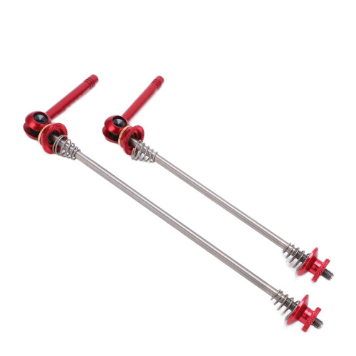(Red) 2pcs High Strength Light Weight Metal Quick Release Lever Red 2