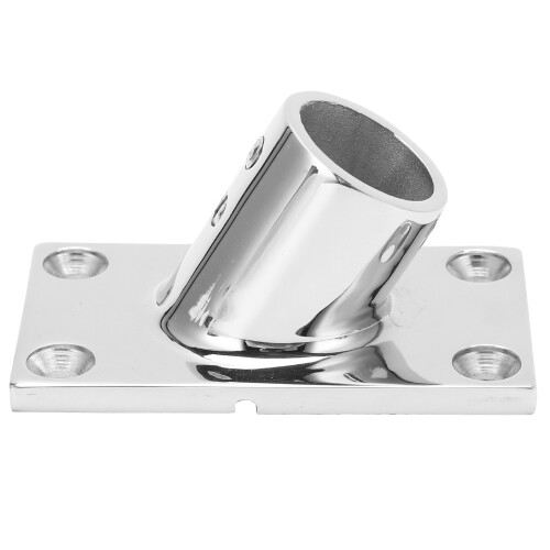 (25mm/1in) Boat Handrail Base Stainless Steel 60 Degree Rectangular 22mm 1
