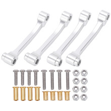 (Sliver) 2 Pairs Aluminum Radius Arm for Tamiya R620 Black