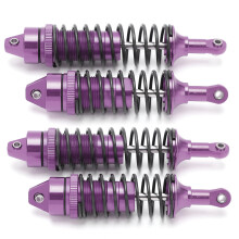 (Mauve) Rear/Front Oil Shock Absorber Damper Set for Traxxas Slash 4x4
