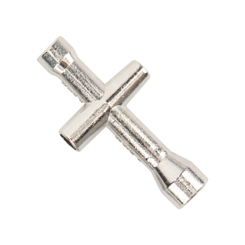 (Silver) M2 Locknut Metal Selflocking Nut with Cross Wrench Black 2