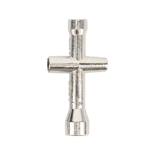 (Silver) M2 Locknut Metal Selflocking Nut with Cross Wrench Black 1