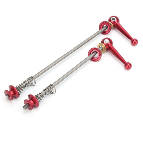 (Red) WAKE HQ-02 Bicycle Quick Release Lever Front Rear Black 1