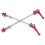 (Red) WAKE HQ-02 Bicycle Quick Release Lever Front Rear Black 3