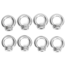 (M6 70kg Load) 8pcs Eye Nuts Stainless Steel Outdoor Lifting Tools M6 70kg