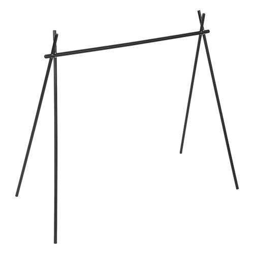 Hanging Rack Black Tripod Folding Shelf with Storage Bag for Camping 1