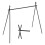 Hanging Rack Black Tripod Folding Shelf with Storage Bag for Camping 3