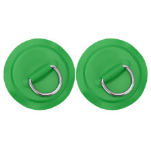 (Green) D Ring Pad Patch PVC Inflatable Boat Raft Dinghy Black