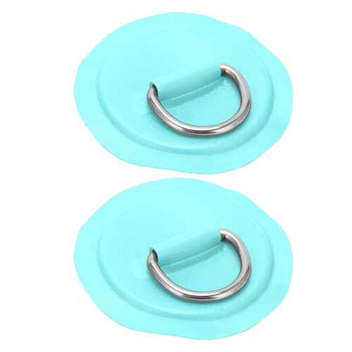 (Emerald Green) D Ring Pad Patch PVC Inflatable Boat Raft Dinghy Black 1