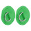 (Green) D Ring Pad Patch PVC Inflatable Boat Raft Dinghy Black 4