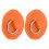 (Orange) D Ring Pad Patch PVC Inflatable Boat Raft Dinghy Black 4