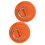 (Orange) D Ring Pad Patch PVC Inflatable Boat Raft Dinghy Black 3