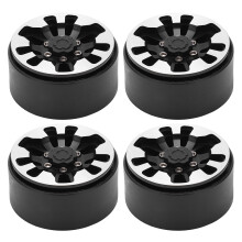 (Black) 57mm 9 Holes Aluminum Beadlock Rim Hub with Nuts for RC Crawler Black