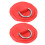 (Red) D Ring Pad Patch PVC Inflatable Boat Raft Dinghy Black 2