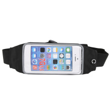 (Black) Waterproof Touch Screen Phone Waist Bag Sports Running Anti-theft Blue